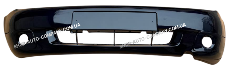 Бампер передній LADA(ВАЗ) 1119 під птф - у  колір кузова чорниця(482)
